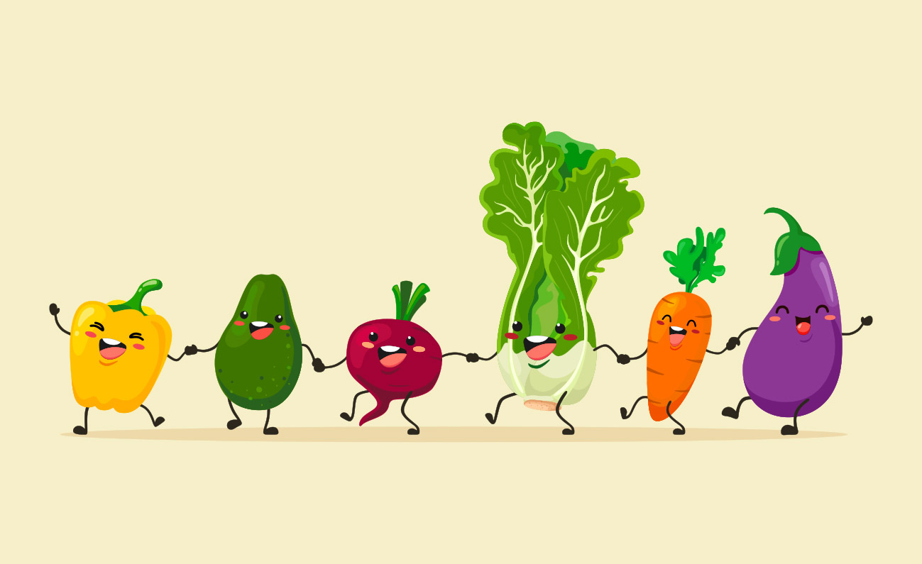 Glade-groentsager-vegansk livsstil