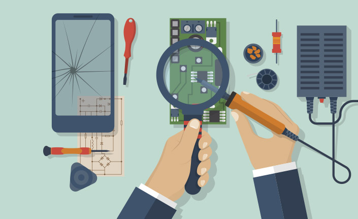 Reparation af telefon