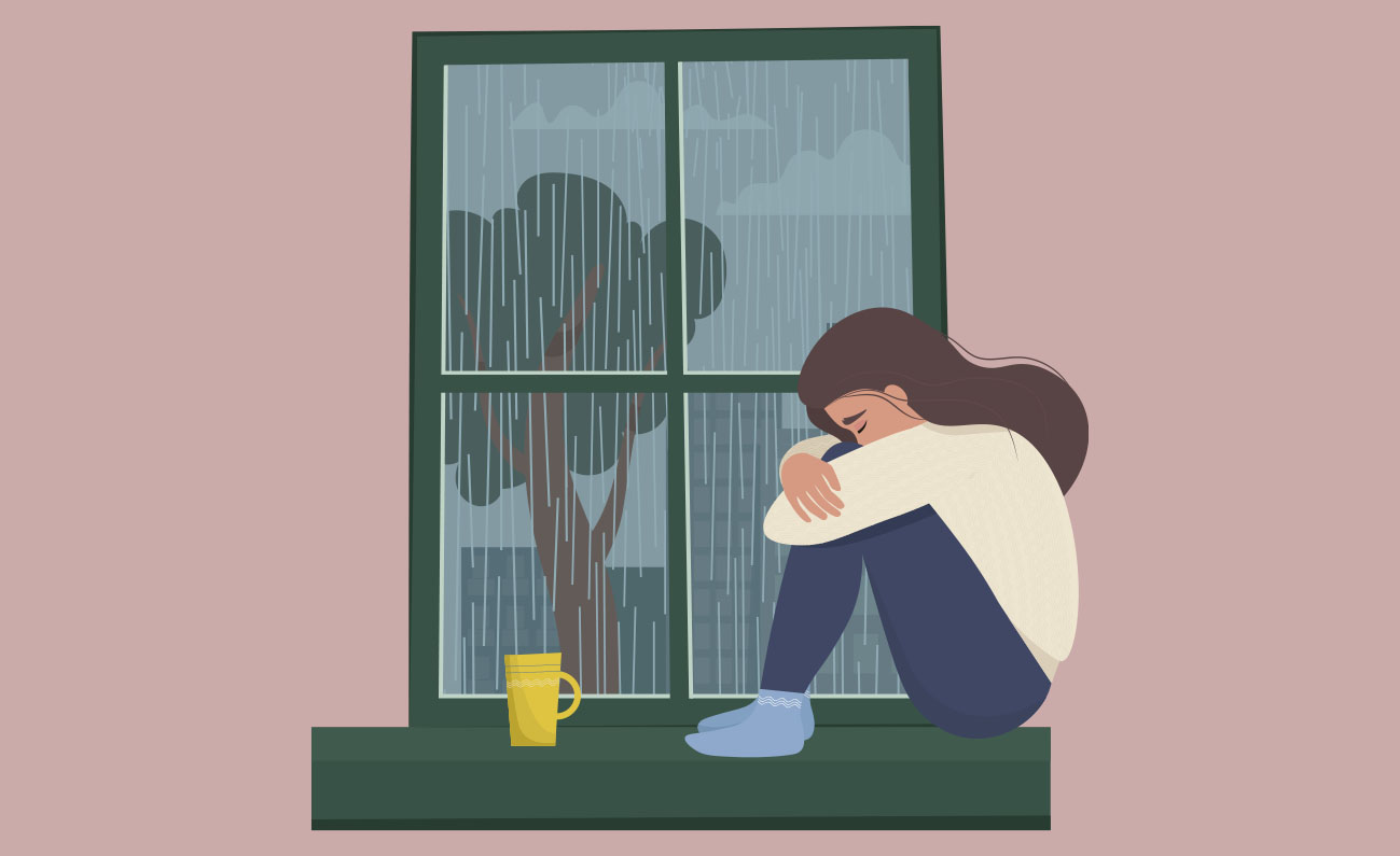 Pige med vinterdepression